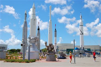 Besucher im Kennedy Space Center